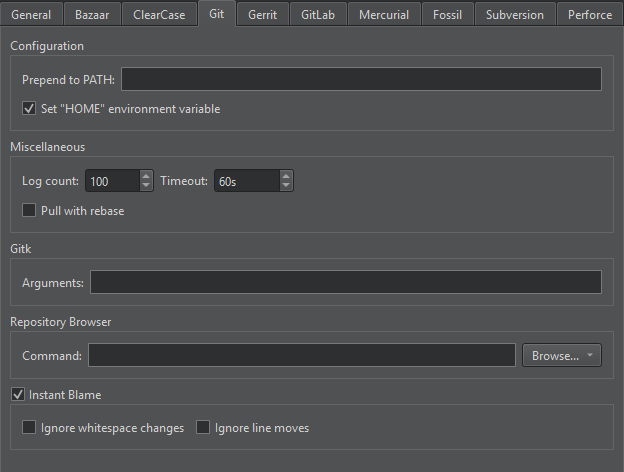 {Git preferences}