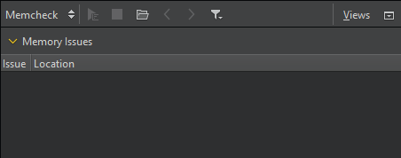 {Memcheck view}