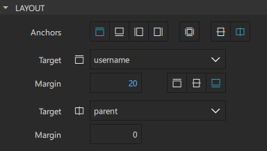 "The layout of password entry field."