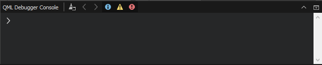 "QML Debugger Console"
