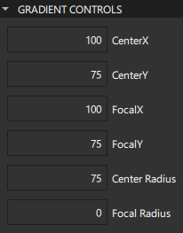 "Radial gradient properties"