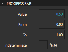 "Progress Bar properties"