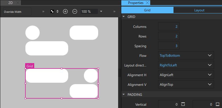 "Grid properties"