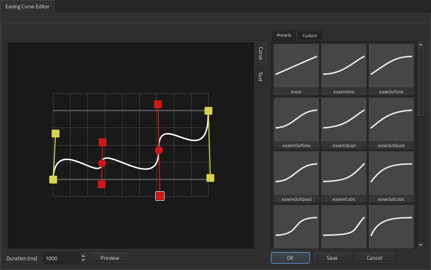 "Easing Curve Editor"