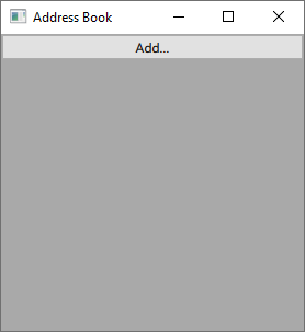 QuickAddressBook's main window